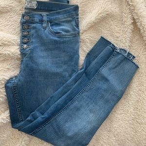 Free people high waisted skinny jeans